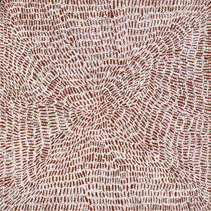 Aboriginal Artwork by Peggy Nampijinpa Brown, Warlukurlangu Jukurrpa (Fire country Dreaming), 76x76cm - ART ARK®