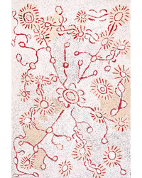 Aboriginal Artwork by Peggy Nampijinpa Brown, Warlukurlangu Jukurrpa (Fire country Dreaming), 91x61cm