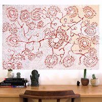 Aboriginal Artwork by Peggy Nampijinpa Brown, Warlukurlangu Jukurrpa (Fire country Dreaming), 91x61cm