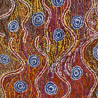 Aboriginal Artwork by Peggy Napurrurla Granites, Yarungkanyi Jukurrpa (Mt Doreen Dreaming), 76x61cm