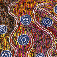 Aboriginal Artwork by Peggy Napurrurla Granites, Yarungkanyi Jukurrpa (Mt Doreen Dreaming), 76x61cm