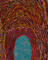 Aboriginal Artwork by Peggy Napurrurla Granites, Pirlarla Jukurrpa (Dogwood Tree Bean Dreaming), 61x30cm