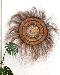Aboriginal Artwork by Philomena Djimalka, Woven Mat, 170cm