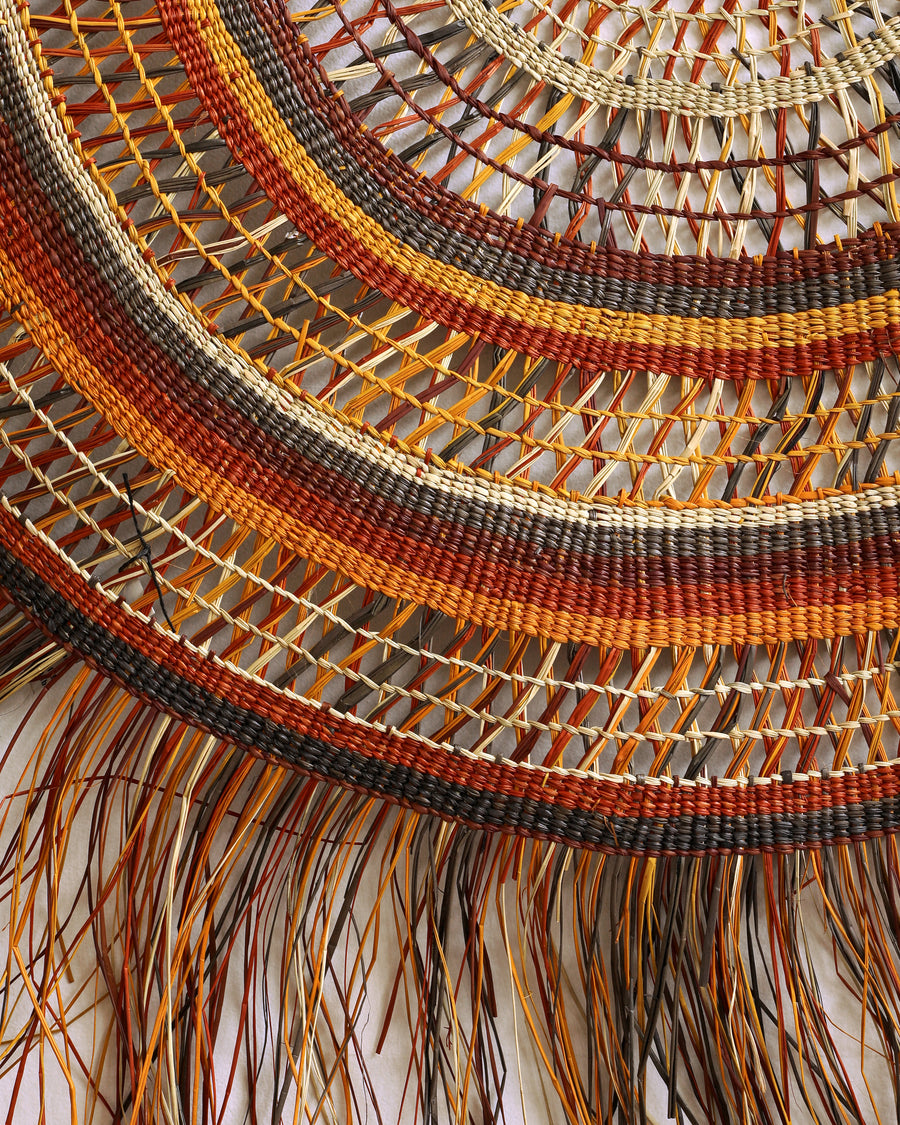 Aboriginal Artwork by Philomena Djimalka, Woven Mat, 170cm