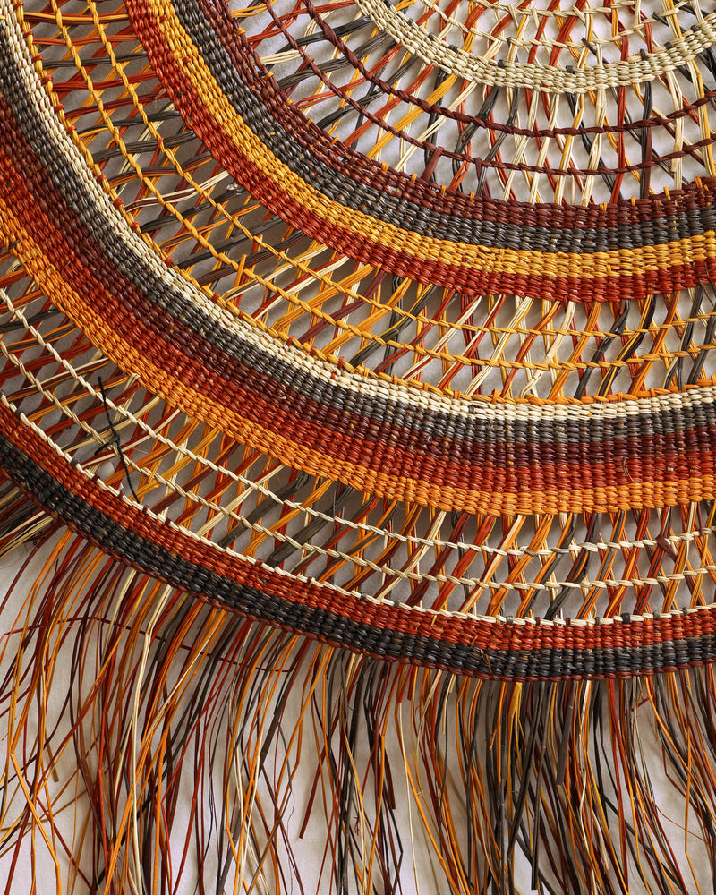 Aboriginal Artwork by Philomena Djimalka, Woven Mat, 170cm