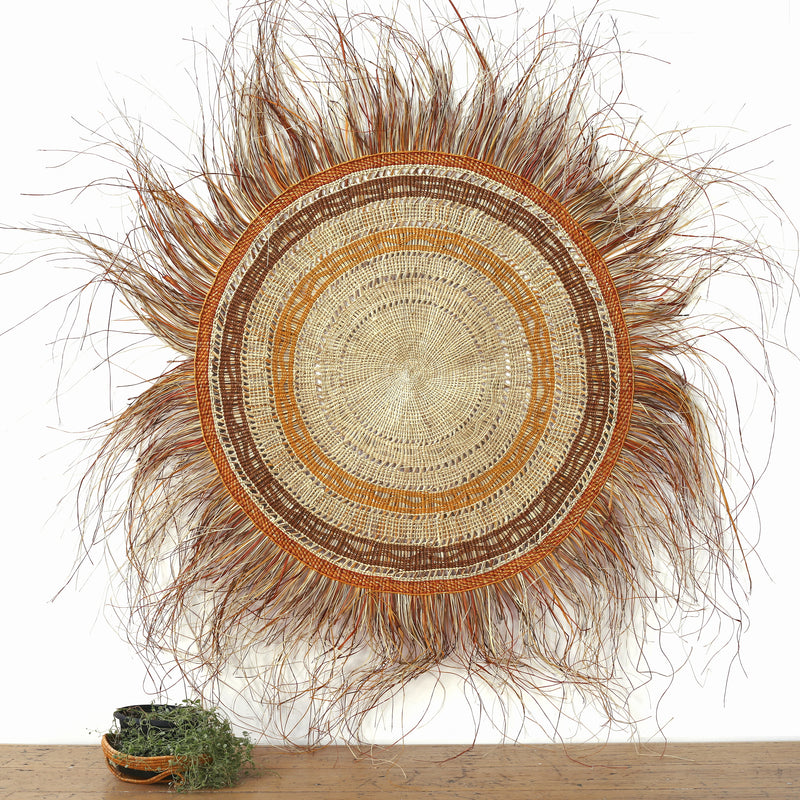 Aboriginal Artwork by Philomena Wilson, Woven Mat, 180cm