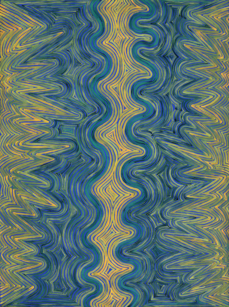 Aboriginal Artwork by Phyllis Donegan, Tali Tjuta, 102x76cm