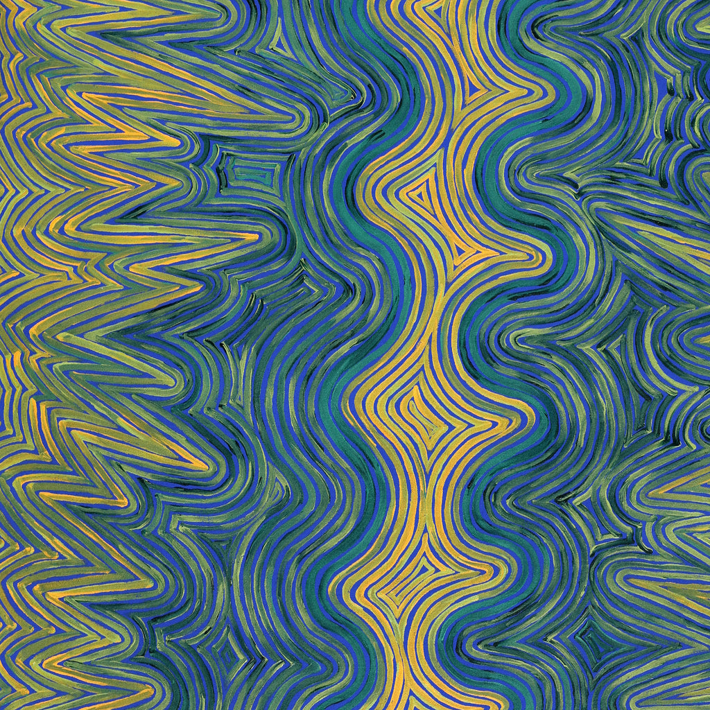 Aboriginal Artwork by Phyllis Donegan, Tali Tjuta, 102x76cm