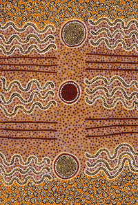 Aboriginal Artwork by Phyllis Donegan, Tali Tjuta, 91x61cm