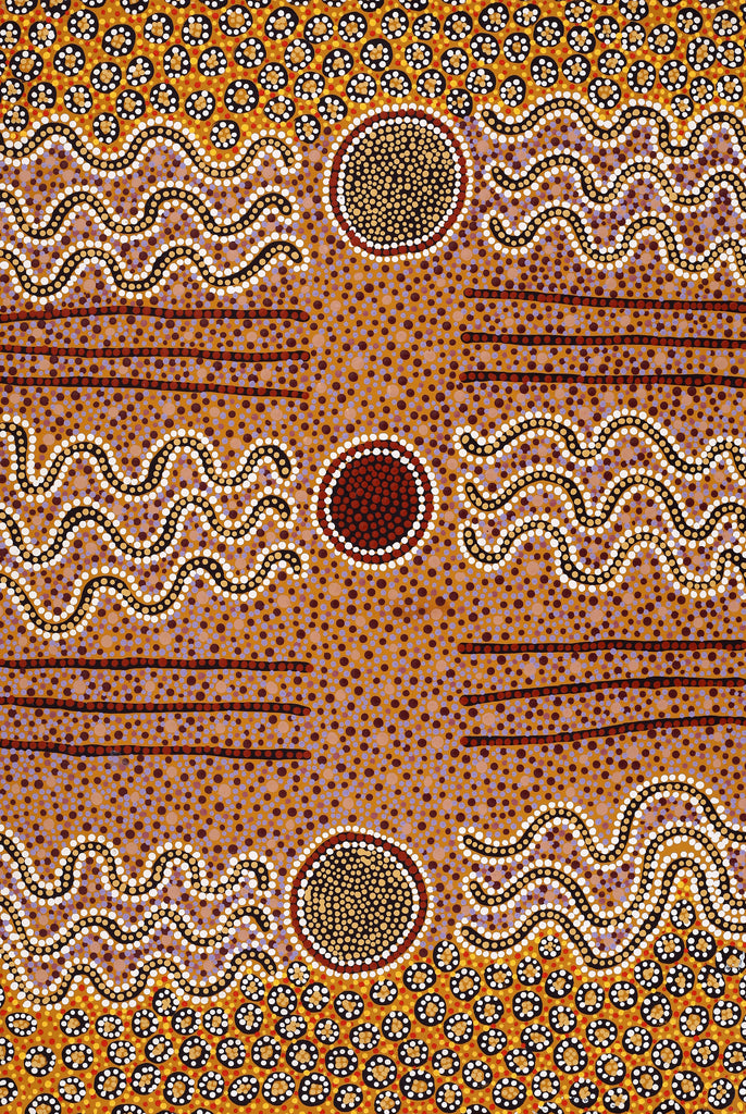 Aboriginal Artwork by Phyllis Donegan, Tali Tjuta, 91x61cm - ART ARK®