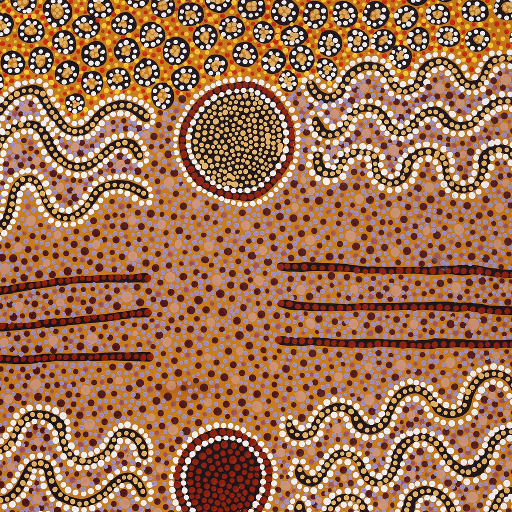 Aboriginal Artwork by Phyllis Donegan, Tali Tjuta, 91x61cm