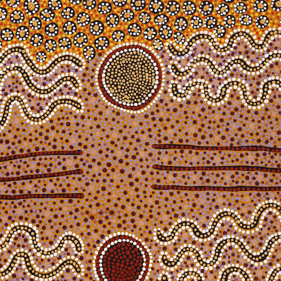 Aboriginal Artwork by Phyllis Donegan, Tali Tjuta, 91x61cm