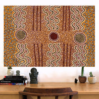Aboriginal Artwork by Phyllis Donegan, Tali Tjuta, 91x61cm