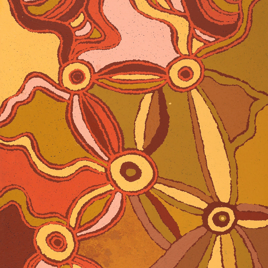 Aboriginal Artwork by Phyllis Watson, Walka Wiru Ngura Wiru, 122x61cm