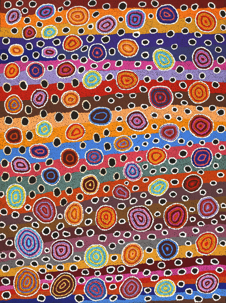 Aboriginal Art by Portia Napanangka Michaels, Lappi Lappi Jukurrpa, 122x91cm - ART ARK®