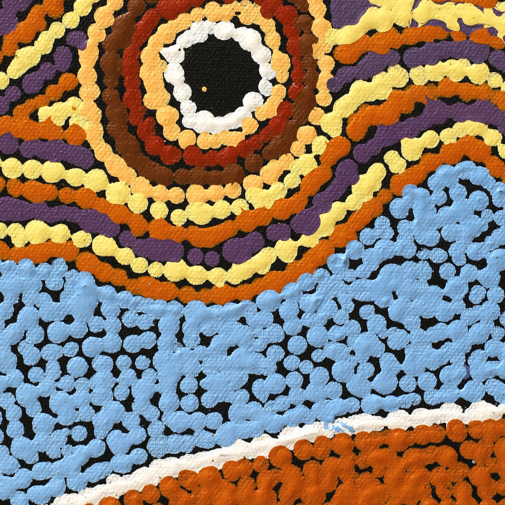Aboriginal Artwork by Portia Napanangka Michaels, Lappi Lappi Jukurrpa, 61x46cm