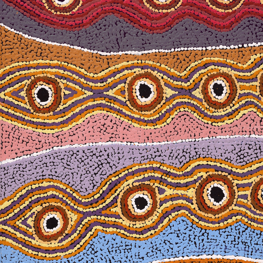 Aboriginal Artwork by Portia Napanangka Michaels, Lappi Lappi Jukurrpa, 61x46cm