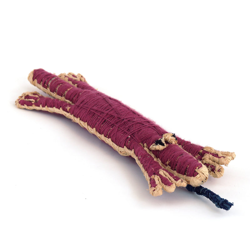 Aboriginal Artwork by Priscilla McLean - Tinka (Goanna) Tjanpi Sculpture