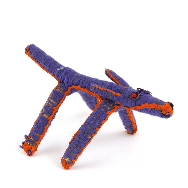 Aboriginal Artwork by Priscilla McLean - Papa (dog) Tjanpi Sculpture