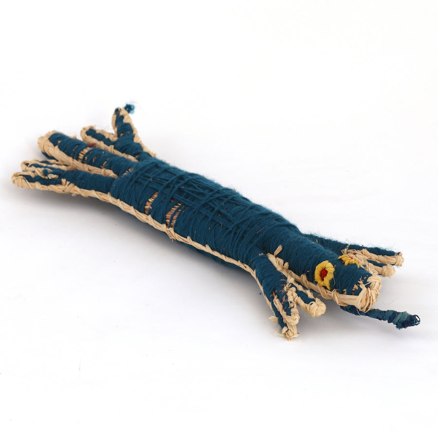 Aboriginal Artwork by Priscilla McLean - Tinka (Goanna) Tjanpi Sculpture