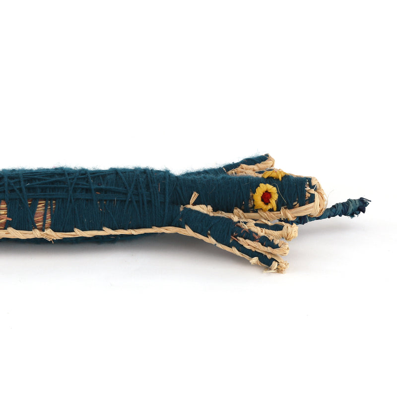 Aboriginal Artwork by Priscilla McLean - Tinka (Goanna) Tjanpi Sculpture