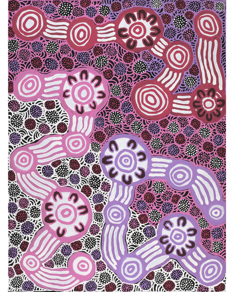 Aboriginal Artwork by Prudence Andy, Ngayuku Ngura, 102x76cm