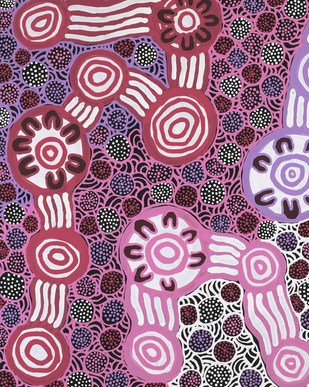 Aboriginal Artwork by Prudence Andy, Ngayuku Ngura, 102x76cm