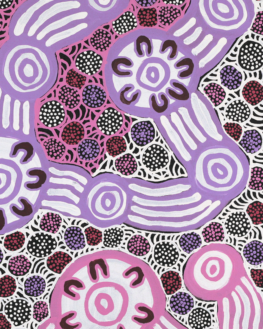 Aboriginal Artwork by Prudence Andy, Ngayuku Ngura, 102x76cm