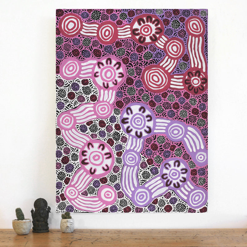 Aboriginal Artwork by Prudence Andy, Ngayuku Ngura, 102x76cm