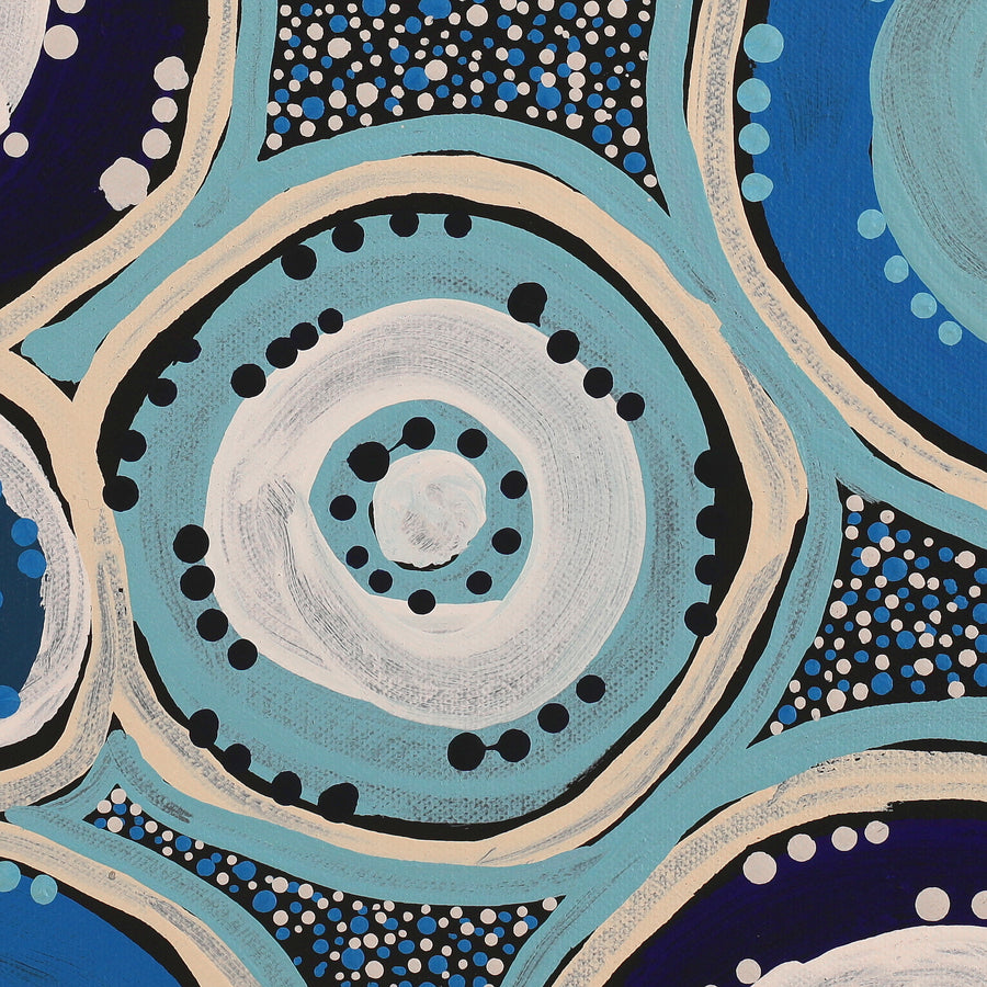 Aboriginal Artwork by Prudence Andy, Ngayuku Ngura, 91x91cm