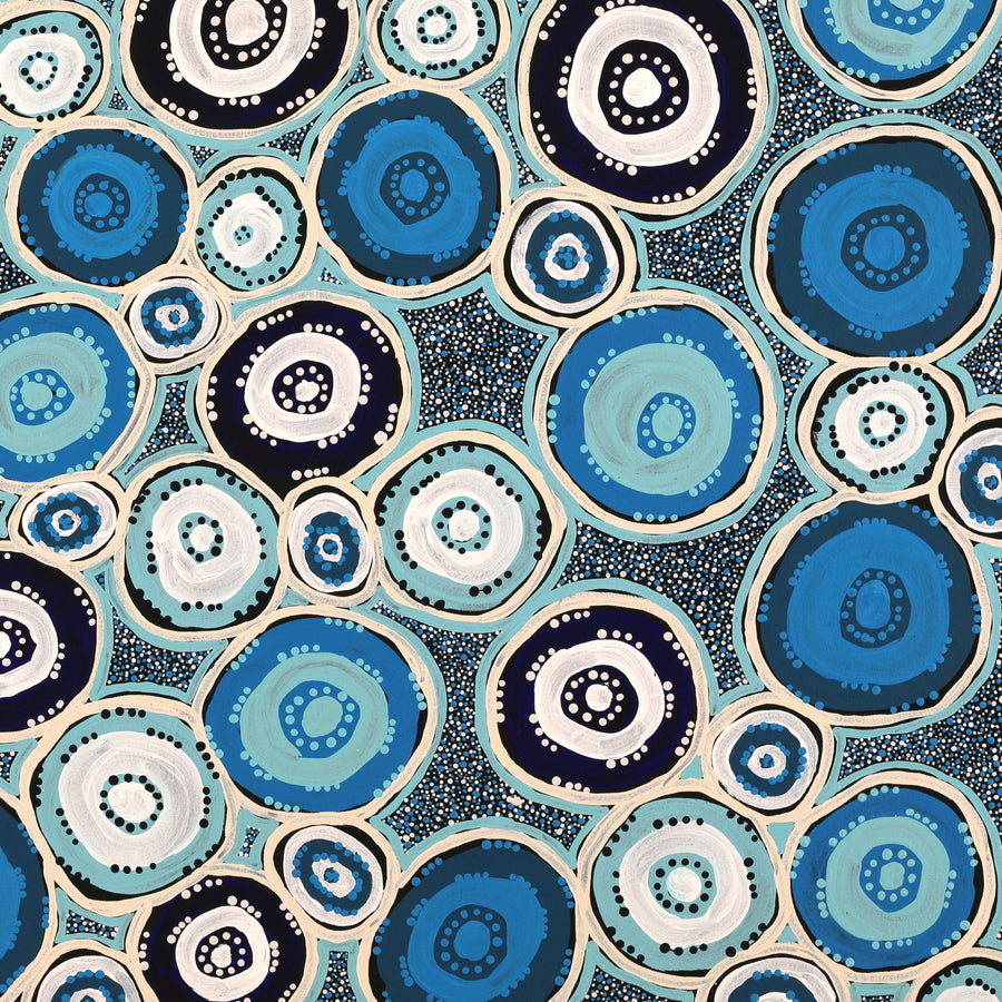 Aboriginal Artwork by Prudence Andy, Ngayuku Ngura, 91x91cm