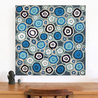 Aboriginal Artwork by Prudence Andy, Ngayuku Ngura, 91x91cm