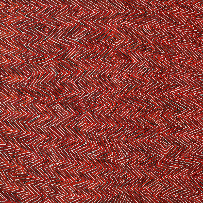 Aboriginal Artwork by Reanne Nampijinpa Brown, Pamapardu Jukurrpa (Flying Ant Dreaming) - Warntungurru, 76x76cm