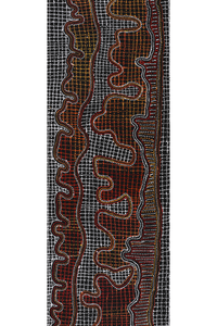Aboriginal Artwork by Reanne Nampijinpa Brown, Pamapardu Jukurrpa (Flying Ant Dreaming) - Warntungurru, 122x46cm