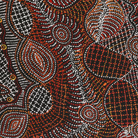Aboriginal Artwork by Reanne Nampijinpa Brown, Ngapa Jukurrpa (Water Dreaming) - Mikanji, 152x91cm