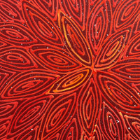 Aboriginal Artwork by Reanne Nampijinpa Brown, Pamapardu Jukurrpa (Flying Ant Dreaming) - Warntungurru, 30x30cm