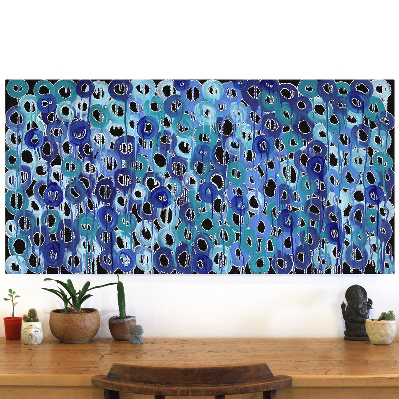 Aboriginal Artwork by Renae Nelson, Mamungari, 122x61cm