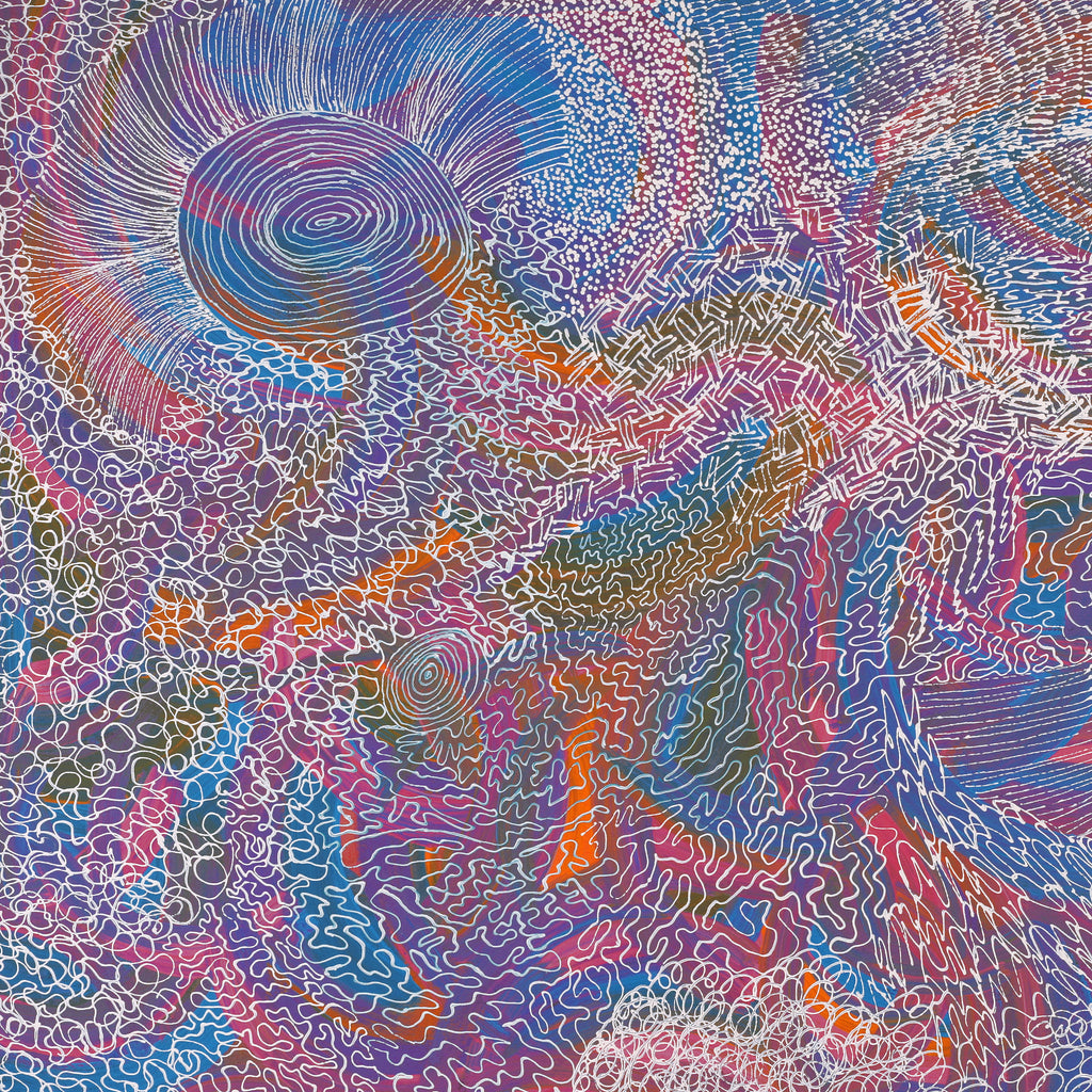 Aboriginal Artwork by Renae Nelson, Mamungari, 122x76cm