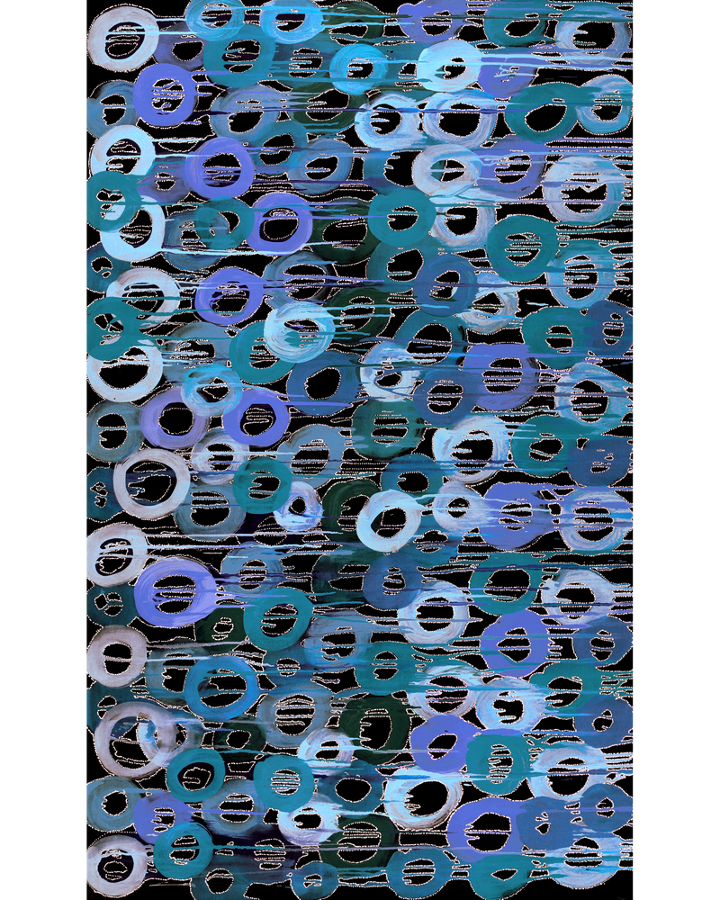 Aboriginal Artwork by Renae Nelson, Mamungari, 200x122cm