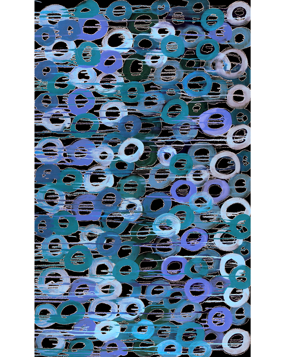 Aboriginal Artwork by Renae Nelson, Mamungari, 200x122cm