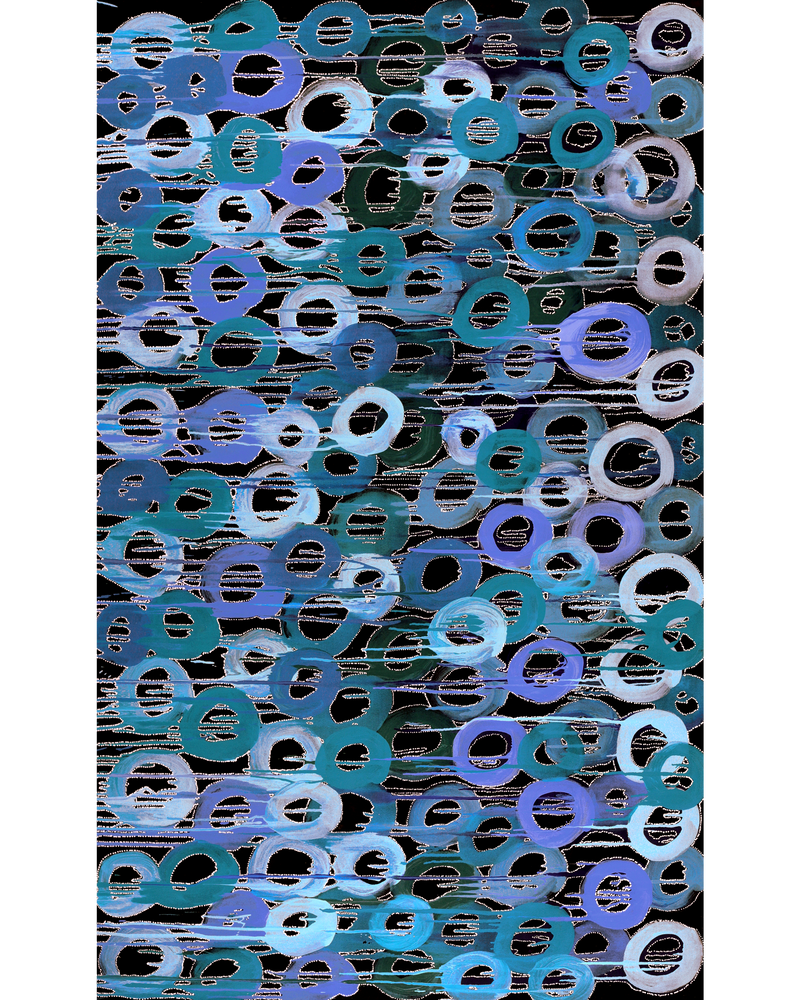 Aboriginal Artwork by Renae Nelson, Mamungari, 200x122cm