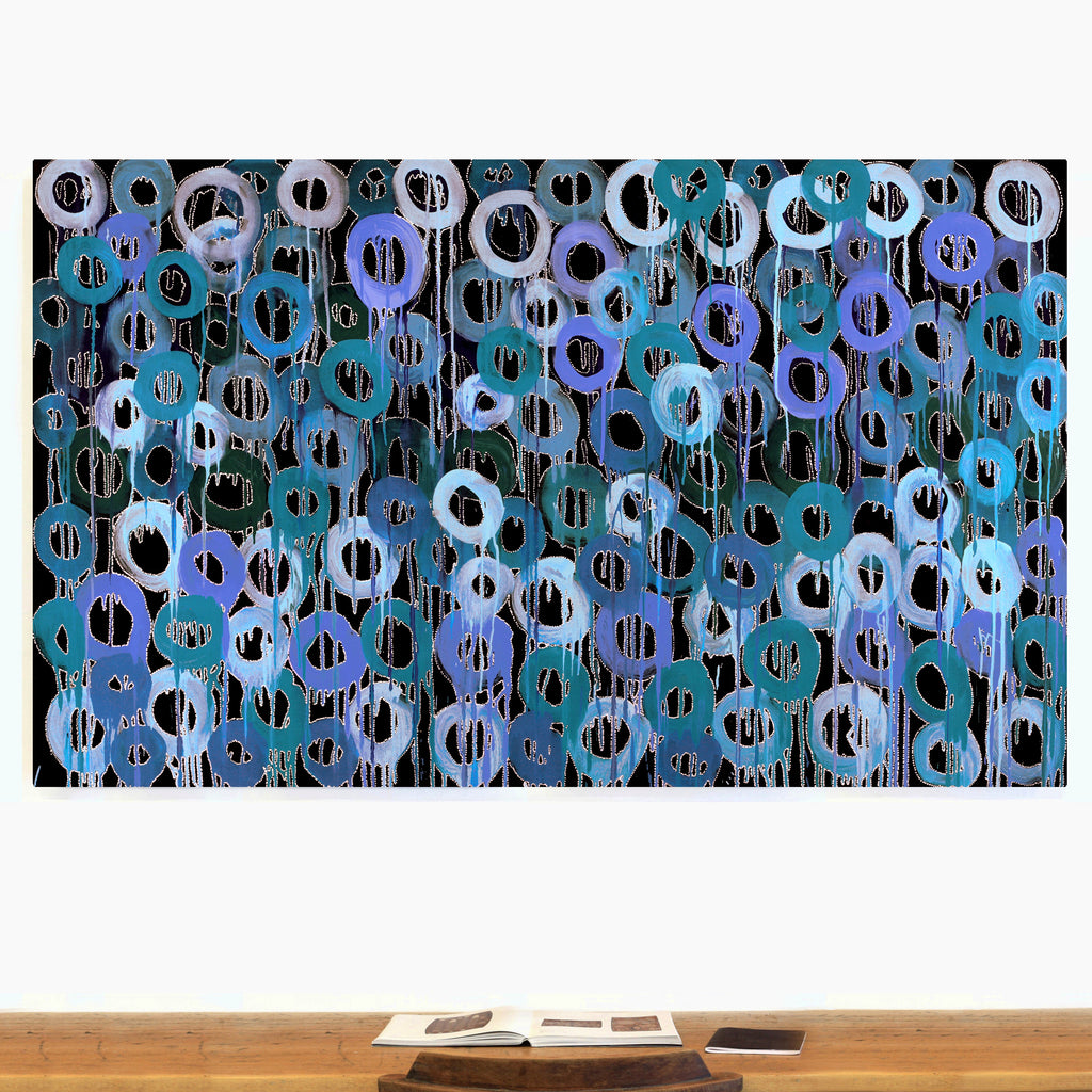 Aboriginal Artwork by Renae Nelson, Mamungari, 200x122cm