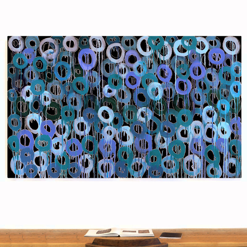 Aboriginal Artwork by Renae Nelson, Mamungari, 200x122cm