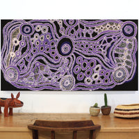 Aboriginal Art by Renita Stanley, Minyma Kutjara Wingellina, 122x61cm - ART ARK®