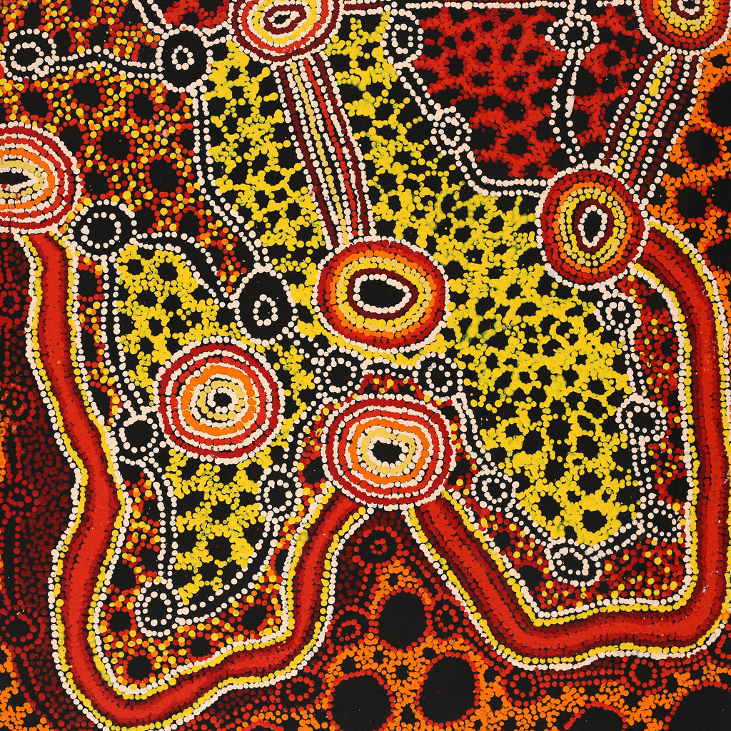 Aboriginal Artwork by Renita Stanley, Minyma Kutjara Wingellina, 80x60cm