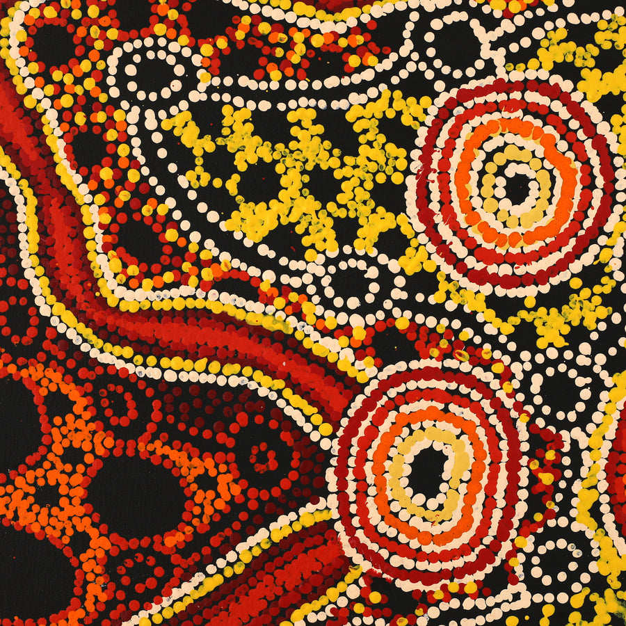 Aboriginal Artwork by Renita Stanley, Minyma Kutjara Wingellina, 80x60cm