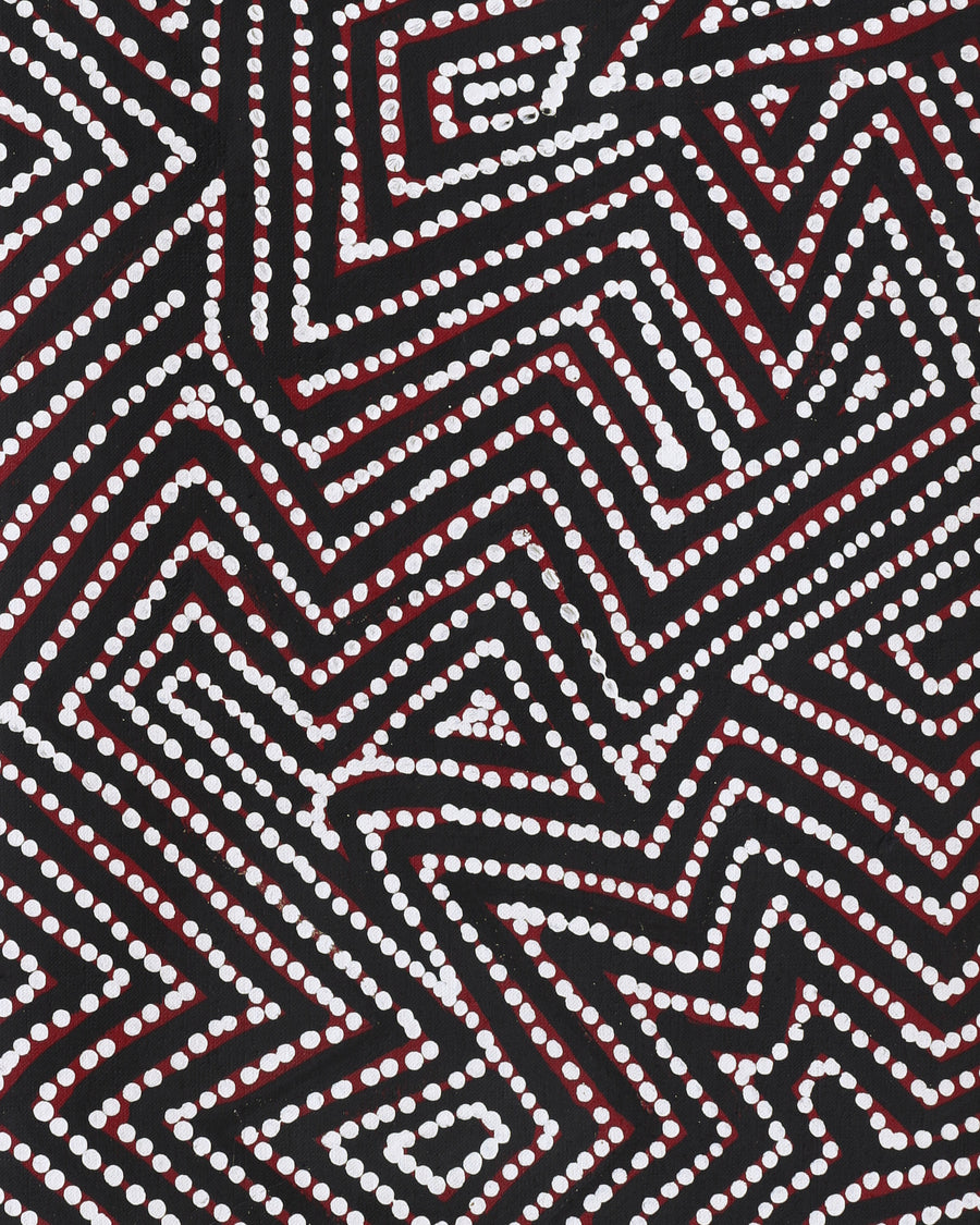 Reanne Nampijinpa Brown, Pamapardu Jukurrpa (Flying Ant Dreaming) - Warntungurru, 107x30cm