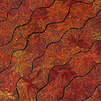 Aboriginal Artwork by Reanne Nampijinpa Brown, Ngapa Jukurrpa (Water Dreaming) - Mikanji, 107x91cm