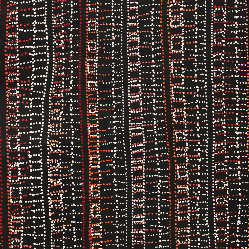 Aboriginal Artwork by Reanne Nampijinpa Brown, Pamapardu Jukurrpa (Flying Ant Dreaming) - Warntungurru, 152x61cm