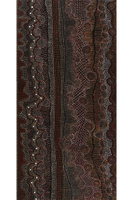 Aboriginal Art by Reanne Nampijinpa Brown, Pamapardu Jukurrpa (Flying Ant Dreaming) - Warntungurru, 183x91cm - ART ARK®